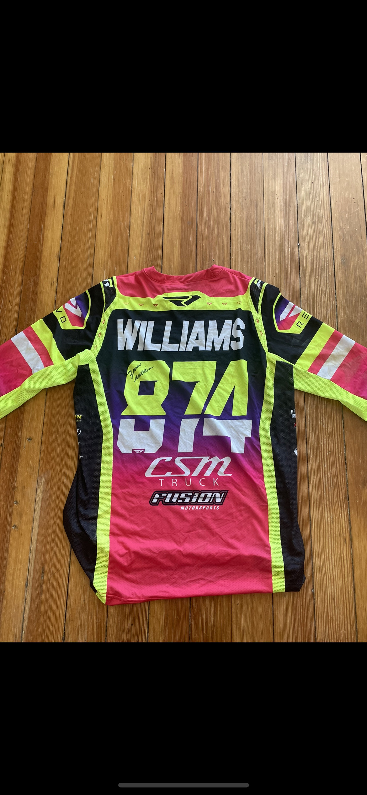 FXR signed jersey